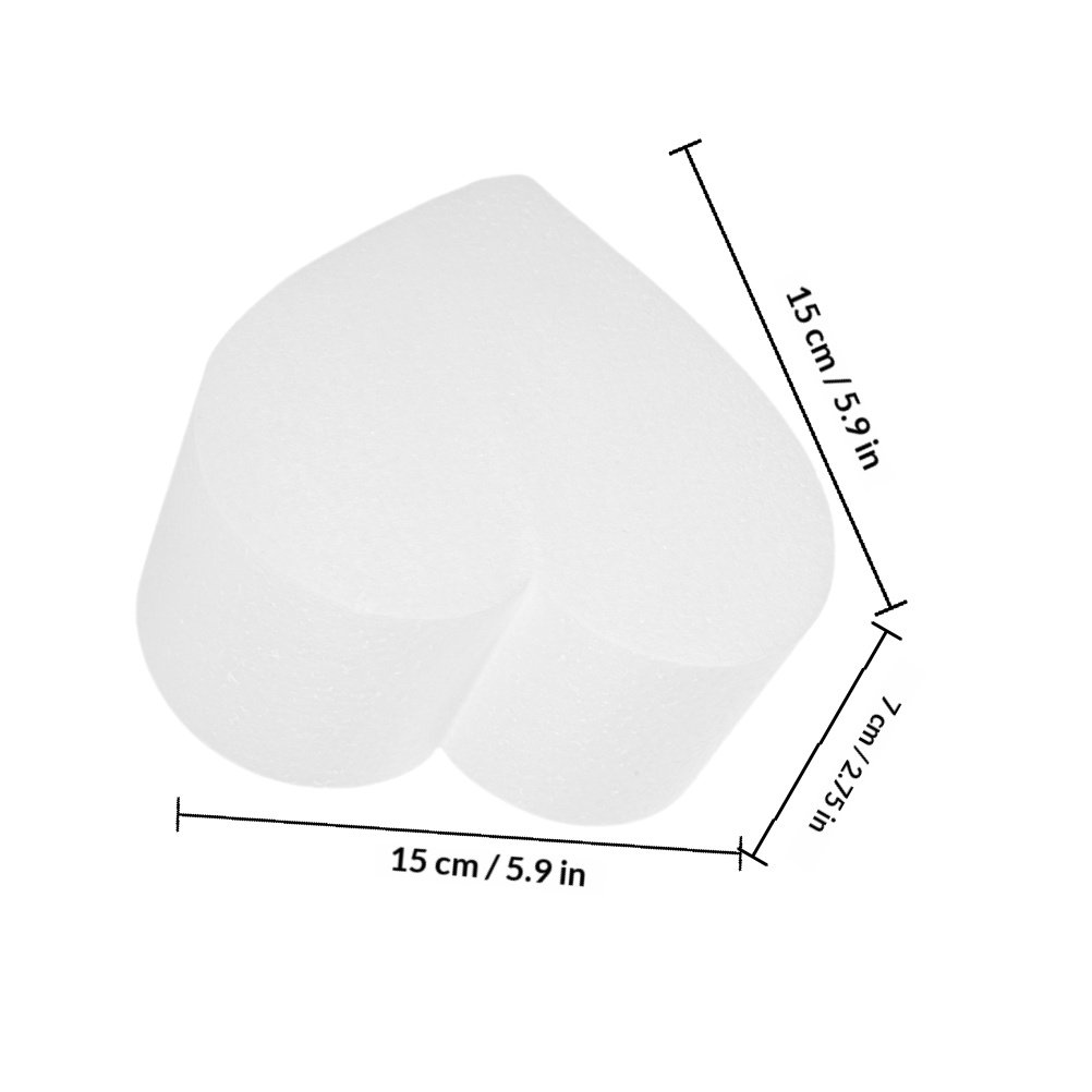 4Pcs Heart Foam Cake Dummy Cak - Wedding Supply Decor review and price
