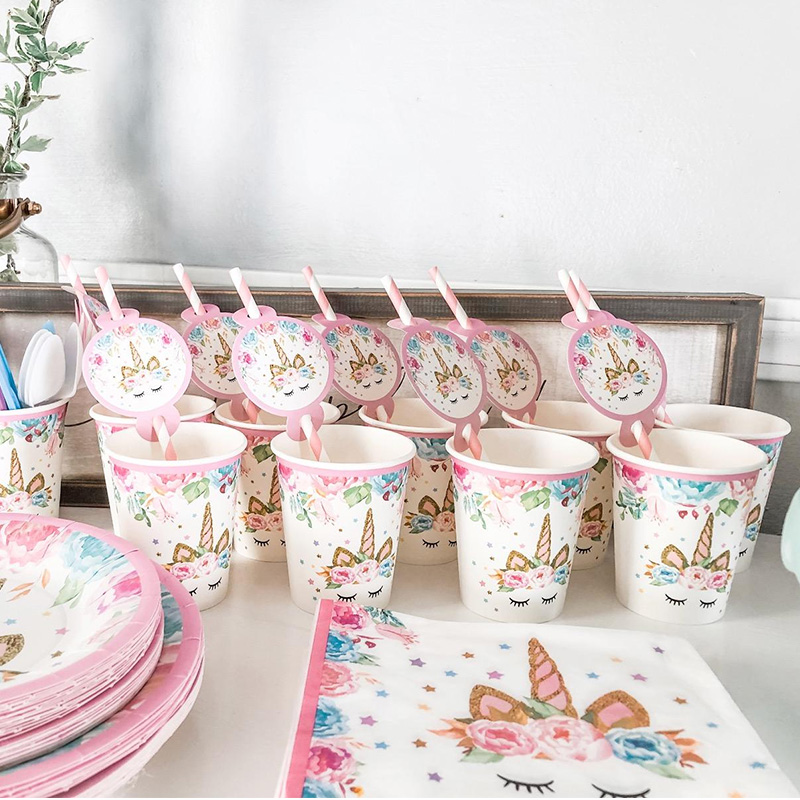 Unicorn Plate Napkin Cups Unic - Confetti Balloon Set review and price