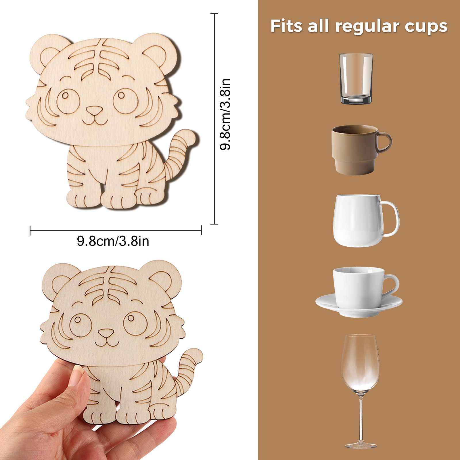 10 Pcs/set Tiger Animal Unfini - Wedding Supply Decor review and price
