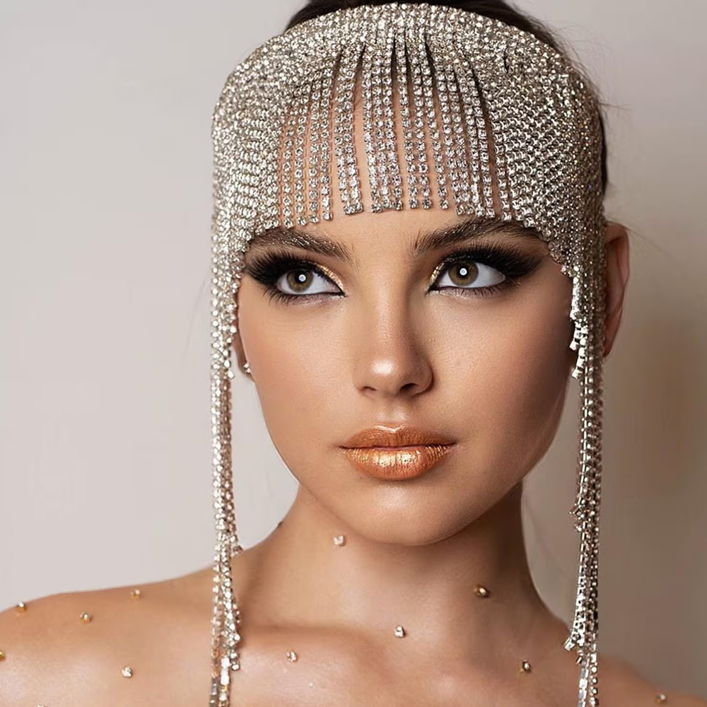 Boho Crystal Tassel Hair Chain - Indian Wedding Supply review and price